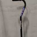 Medline Aluminum Quad Cane with Small Base for Balance, Height Adjustable 29" to 38", Knee Injuries, Surgery Recovery & Mobility, Lightweight Walking Aid for Seniors & Adults, 300 lb Weight Capacity