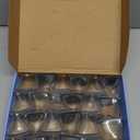 Ansible 24 Pcs Chair Leg Floor Protectors Square, Silicone Felt Furniture Leg Pads Caps Covers for Hardwood Floors (Fit:1-1/2" to 1-7/8") (Clear)