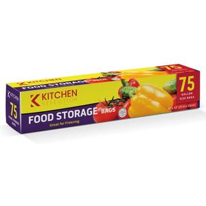 Food Storage Bags, Case of 1800 (24 packs x 75)