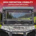 Flip Up Windshield for Polaris Ranger Midsize 570 500 SP 570 Accessories, 1/5" Hard Coated Polycarbonate Adjustable Windscreen Window, Can be full Open/Closed/Vented Window(Not Fit FullSize)