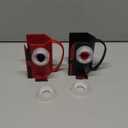 2 Pack Wrapping Paper Cutter & Tape Dispenser Dual Use, Gift Wrap Cutter Tool for Rolls Paper with 4 Tapes & 2 Replace Blades Kit for Christmas Birthday, Easy Cut for Present Wrapping (Black)