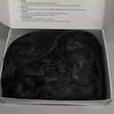 Short Black Wavy Hair Wig with Mustache for Gothic Family Halloween Costume Funny Cosplay (Adults)