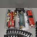 Shemira Christmas Train Set, Train Toys for Boys Girls, Toy Train with Smoke, Light and Sound, Steam Train Sets for Around Christmas Tree, Christmas Train Toys Gifts for 3 4 5 6 7 8+ Years Old Kids (Multicolor)