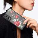 for Galaxy S25 Edge 2025 Case, PC Back&TPU Bumper Soft Cover Shockproof Protective for Women Girls Slim Fit Flower Cover for Samsung Galaxy S25 Edge 2025 (B-Flower, 6.7")