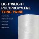 SDHUATUO 1ply Polypropylene Tying Twine 6200ft, Heavy Duty Baling Twine