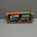 Toy Bioplastic Train Set with Wagon, for Kids Toddler Boys and Girls, BPA Free, Phthalates Free, PVC, Recycled Plastic Birthday Gifts for 2 3 4 Year Boy Girl Orange and Teal