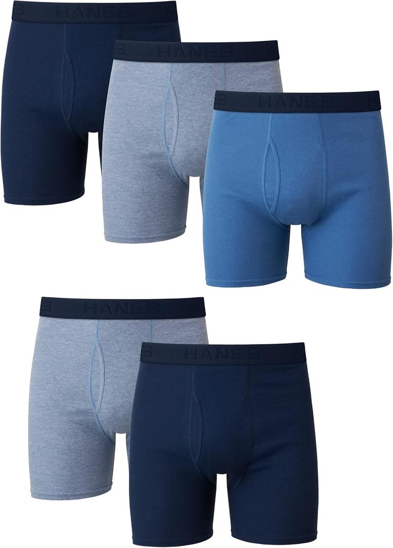 Hanes Ultimate Men's Tagless Boxer Briefs, 5-Pack (Large)