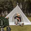 2 x ISAGAPOY Camping Mosquito Net Tent with Carry Bag, Bug Net for Bed, Compact and Lightweight