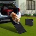 EHEYCIGA Dog Ramp for Car, 61" L x 17" W Pet Ramps for Large Dogs Up to 150LBS Enter a Car, SUV & Truck, Outdoor Pet Steps with Anti-Slip Surface