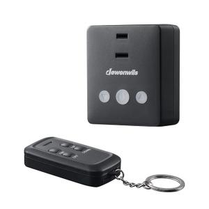 DEWENWILS Plug-in Lamp Dimmer Switch, Wireless Remote Dimmer Plug for Floor Lamps, Table Lamps, String Lights, 100FT Range, Compatible with Dimmable LED/Tungsten Bulbs, FCC Certified (Black)