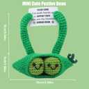 Birthday Gifts for Him Her Boyfriend Girlfriend Wife Husband - I Love You Anniversary Wedding Birthday Gifts for Women Men, to My Love Handmade Crochet Positive Bean Gifts for Couples