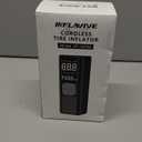 Tire Inflator Portable Air Compressor, 150 PSI Cordless Air Pump for Car Tires with Digital Pressure Gauge, 3X Faster Tire Pump for Cars, Motorcycle, Bicycle, Balls with LED Light, Auto Shut-Off (Black)