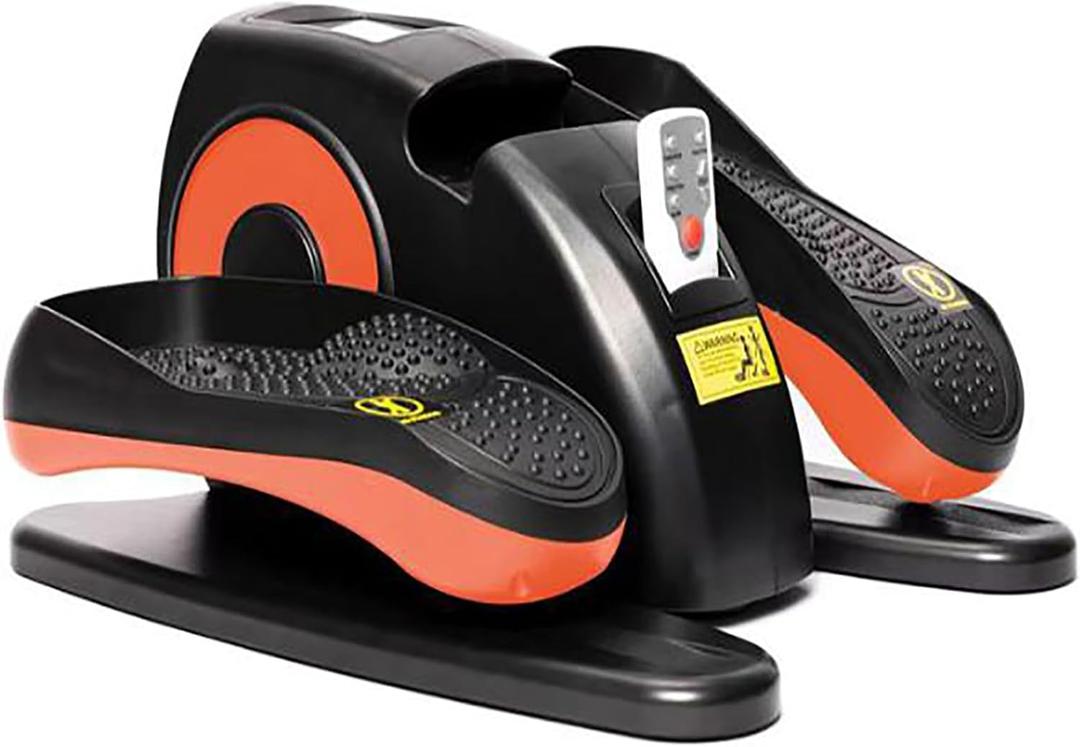Circulation Leg Exerciser, Under Desk Elliptical Machine with Remote Control, 5 Gear Adjustment Modes and 5 Programs Available, 25kg Load Capacity and Easy to Use, for Home, Rehab Center