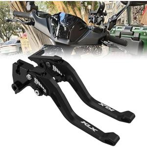 XIDAODIT Motorcycle Clutch Lever Adjustable Handlebars Brake and Clutch Levers Set for Kawasaki KLX300 300SM 2021-2025 KLX230 230R 2020-2023 (Black)