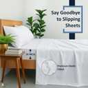 Cottington Lane 100% Cotton Twin Sheet Set, 4 Piece White Luxury Hotel Quality Sheets, Deep Pocket Fits 8-16 Inch Mattress, Breathable, Durable, Cooling Sheets with Crisp Cotton Feel