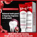 SP-6 Probiotic Whitening Toothpaste - Enhanced Formula with 6 Probiotics for Teeth Whitening and Gum Health - Enamel-Safe, Fluoride-Free, Fresh Mint Flavor,2 PCS (4.9 Fl Oz (Pack of 2))