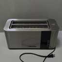 Mueller UltraToast Full Stainless Steel Toaster 4 Slice, Long Extra-Wide Slots for Bagels and Waffles, 6 Browning Levels, LED Display, Cancel/Defrost/Reheat Functions & Removable Tray, Kitchen Gadgets