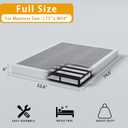 SHLAND 6 Inch Full Box Spring, Low Profile Full Size Box Spring Metal Frame Mattress Foundation with Fabric Cover, Easy Assembly