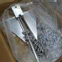 Young Marine Galvanized Fluke Style Anchor Kit Includes Galvanized Fluke Anchor, Rope, Shackles, Chain 8LB 10LB 13LB