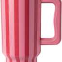 Simple Modern 40 oz Valentine's Day Trek Tumbler with Handle and Straw Lid | Cup Holder Friendly Insulated Stainless Steel Travel Mug | Lovers Lane