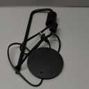 Iporovon Industrial Table Lamp for Bedroom, Small Table Lamps for Bedside with Wire Switch, E26 Socket Base, Modern Nightstand Lamp for Living Room, Reading, Office, Bulb Not Included., Black 