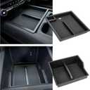 Front Center Console Organizer Compatible with 2024-2026 Chevy Silverado EV Work Truck (WT) Interior Accessories, Armrest Organizer Tray; Not fit The Silverado EV RST/LT