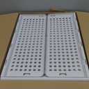 SNSLXH 5 Pack Stackable Closet Storage Basket, Multifunctional & Foldable Closet Organizer for Bathroom Kitchen Laundry Room Wardrobe Storage, Space-Saving Clothes Storage Drawer Organizer, White