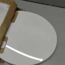 Round Toilet Seat, Standard 16.5 Slow/Soft Close Round Toilet Seat for Round Toilets, No-Slam Quiet-Close Lid, Easy-to-Install, White, Durable Never-Loosen Design