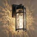 Outdoor Wall Light Fixtures, Waterproof Front Porch Light, Modern Exterior Lighting with E26 Socket, Wall Sconce Lantern Lamp, Black Outside Light for Front Door, House, Garage, Patio (1 Pack)