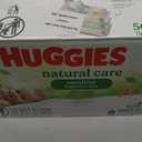 Huggies Natural Care Sensitive Baby Wipes, Unscented, Hypoallergenic, 99% Purified Water, 10 Flip-Top Packs (560 Wipes Total)