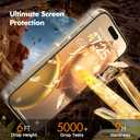 UNBREAKcable Privacy Screen Protector for iPhone 15 Pro, Full Coverage Shatterproof Tempered Glass [True 28Anti Spy] [9H Hardness] [Easy Installation Frame] 2-Pack Private Screen for iPhone 15 Pro