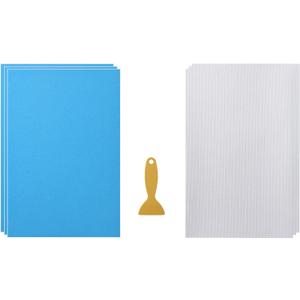 Magic Flock Plus Rhinestone Flock Template Stencil - 12"x8" 3 Sheets with Hotfix Rhinestone Tape