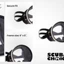 Scuba Diving Mask, Oval Tempered Glass Snorkel Mask with Comfortable Classic Rubber, Snorkeling Gear for Adults, Swimming & Freediving Goggles for Underwater Vision