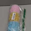 Highergo 600 Feet Pastel Christmas Beads Garland Decoration Christmas Tree Decor Pastel Pearl Strands Chain for Xmas Tree Decoration Indoor Outdoor Home Mantle Fireplace Holiday Decor, Pink, Blue, Yellow