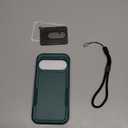 for Google Pixel 10 & Pixel10 Pro Case with Wrist Lanyard Strap+Tempered Glass Screen Protector+Camera Lens Cover,Full Body Heavy Duty Rugged Shockproof Protective Phone Cover,Dark Green