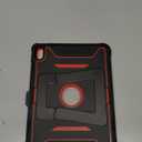 Soke Case for iPad (A16) 11th Generation 11-Inch 2025 /10th Generation 10.9-Inch 2022, with Screen Protector and Multi-Angle Kickstand, Rugged Full Body Heavy Duty Protective Cover - Black Red