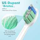 12x Replacement Toothbrush Heads Compatible with Philips Sonicare Replacement Heads, for Sonicare Replacement Brush Heads, Pack of 12 Professional Electric Toothbrush Heads Black