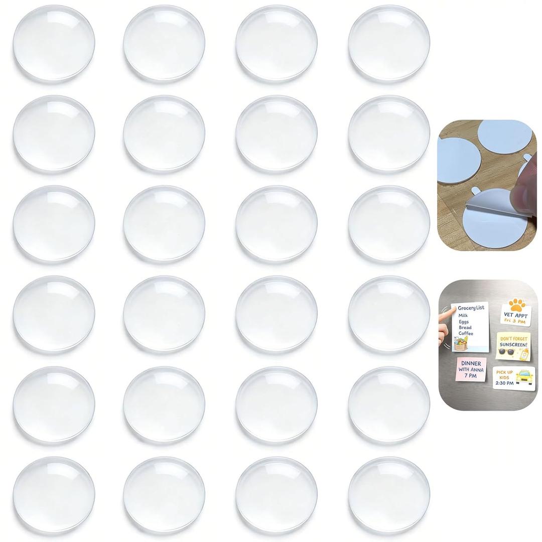 2 x Double Sided Tape 24pcs Dots Adhesive Tape Tacky Putty, Clear Tack Sticky Putty, No Trace, for Fridge Stickers, Fixing Office Ornaments, Pasting DIY Crafts, Festival Decorations Accessories