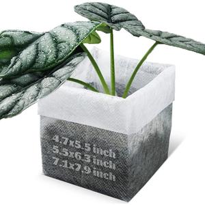 50 Pcs Non-Woven Plant Nursery Bags, Outdoor Plant Seeding Bags, Seedling Pots Container, Fabric Seedling Pots Plants Pouch, 11.02 x 11.02/28x28cm