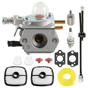 MOTOALL C1U-K52 Carburetor with Tune Up Air Filter Kit for Echo SRM-2110 GT-2000 PE-2000 PP-800 PPF-2100 PPT-2100 Trimmer Carb.  Missing Parts