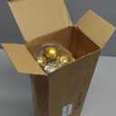 Gejoy Bow Christmas Tree Decoration Set, 30 Pcs Small Bows 1 Pcs 47" x 15.7" Large Tree Topper Satin Bows and 36 Christmas Balls Hanging Ornaments, Xmas Glitter Balls for Holiday Decor(Gold)