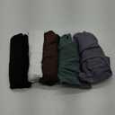 5 Pack Short Sleeve Bodysuits for Women Square Neck Casual Stretchy Basic Body Suits Tops T Shirts (Small, 5 Pieceblack/White/Coffee/Green/Grey)