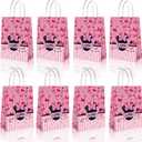 YWCMESDM 20Pcs Pink Mouse Goodie Bags  Candy Bags for Cookie Chocolate Snack Favors, Birthday Party Decorations Supplies (1 Count (Pack of 20))