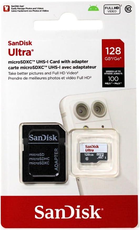 Made for Amazon SanDisk 128GB microSD Memory Card for Fire Tablets and Fire -TV