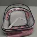 Animal Carrier Backpacks,Transparent Space Capsule Bubble Pet Backpack Bag for Small Dogs Cats Airline Approved Travel Carrier (Pink)