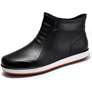 Waterproof Rain Boots, Shock absorbing soft insole,Garden rain Shoes with Rubber Insulated Outsole, Anti Slip Resistant Booties for fishing,Outdoor, Camping, Lawn Care, Gardening and Yard Work 43 (Size: 8.5 Women/6.5 Men, Color: Black828)