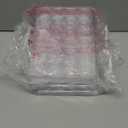 hidyuuoo 4 Pcs Bead Organizer Transparent Embroidery Bead Storage Containers with Lid Plastic Diamond Storage for DIY Crafts Jewelry Earring Sewing Pills Nail Small Items, Clear(24 Grids)