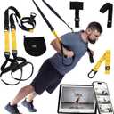 TRX All-In-One Home Gym System Complete Suspension Training Kit for Strength Training, HIIT & Full-Body Workouts at Home or Outdoors, Includes Indoor & Outdoor Anchors