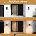 Fire Wolf LED Aluminum Porch Sconce Lights - Modern Exterior Wall Sconce, Up and Down Light Waterproof, 12W, 3000K, Black for Garage Enterway