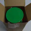 CHENGU 12 Pack Halloween Pumpkin Trick or Treat Bucket with Handle Lid 4.7x 4.7 Inches Plastic Orange Candy Pumpkin Treat Pails Portable Jack-O-Lantern for Halloween Party Supply Activity Decoration